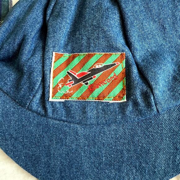 Vintage 90s MGM Kid's Fashion 3-Piece Pants Set Boys 12M Plaid Denim Patchwork - Picture 8 of 10